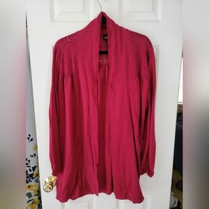 Lane Bryant Red Cardigan